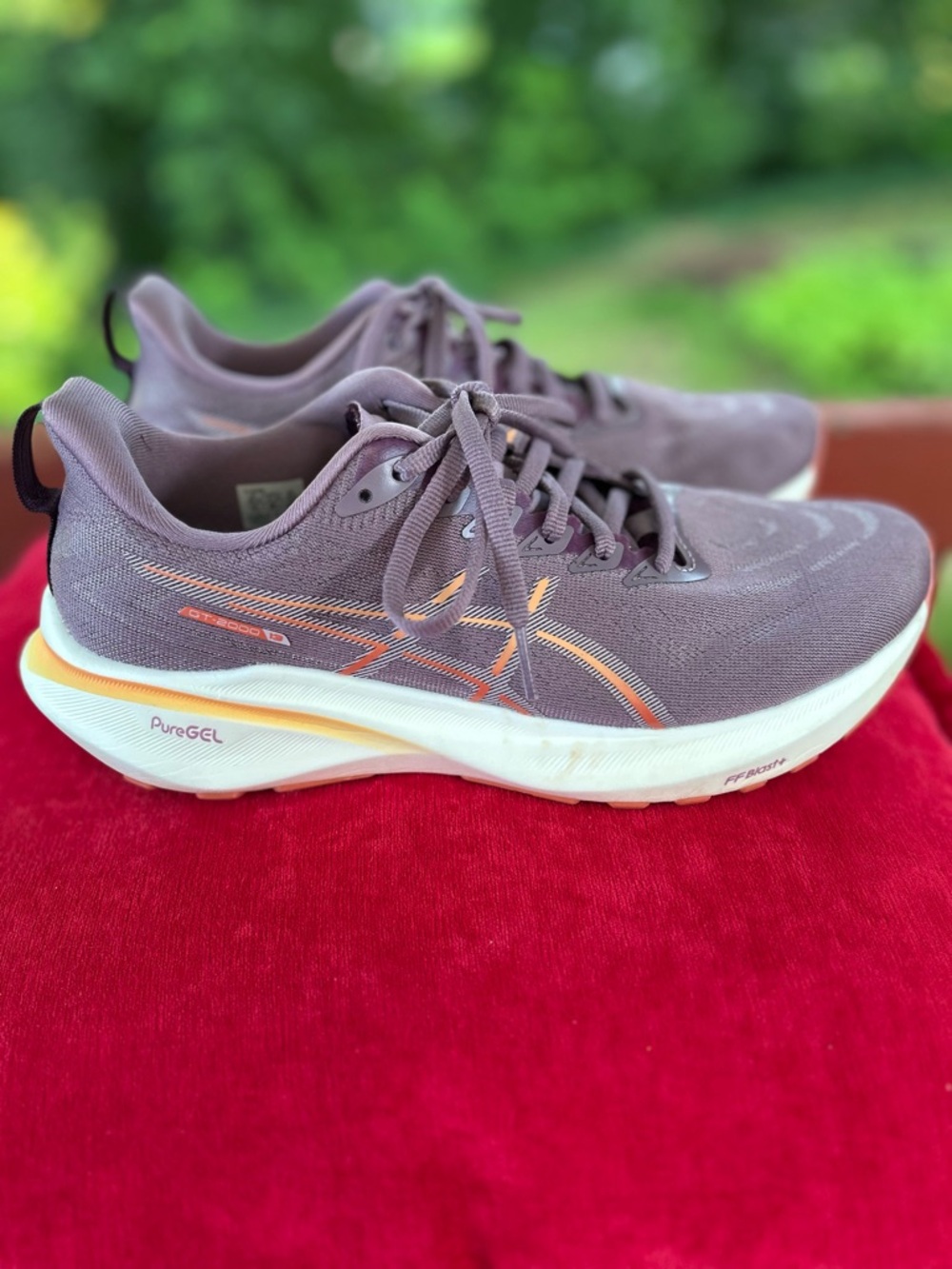 ASICS Women's Athletic Shoe in Mauve with Peach Accents